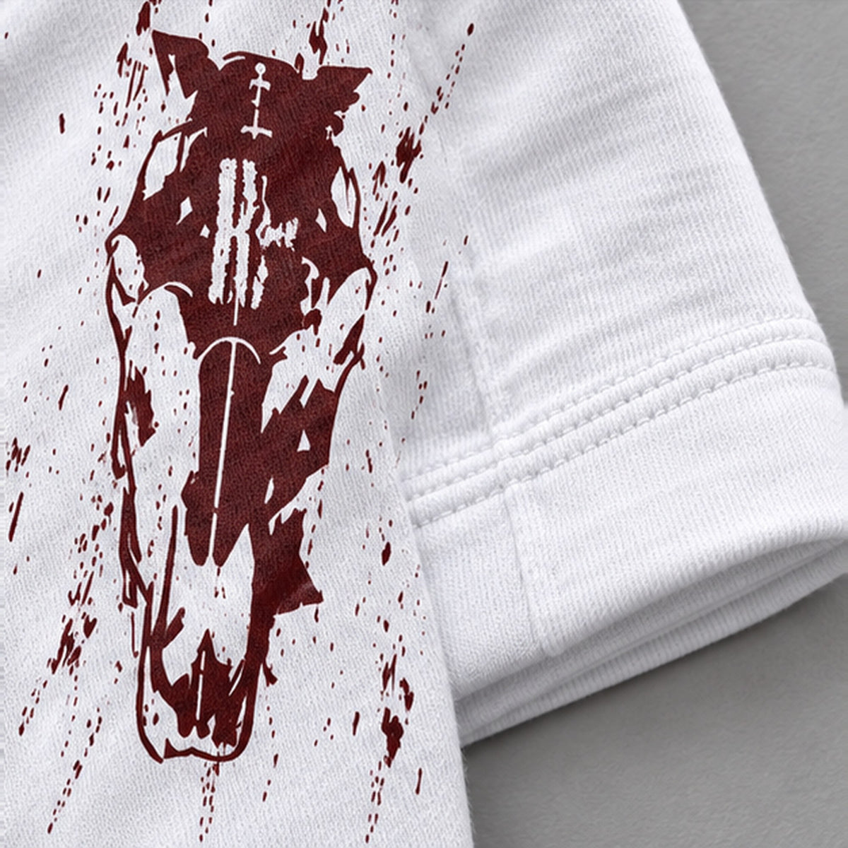 MARK8 FITTED LONG SLEEVE — WHITE