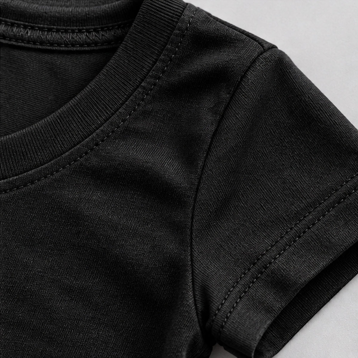RMNS MONOGRAM FITTED TEE — BLACK