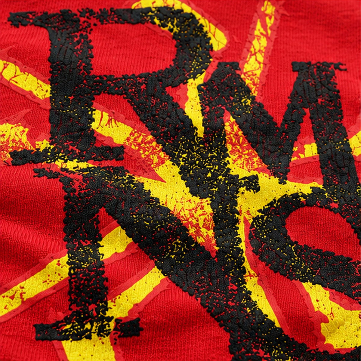 R-Y0H 5X Monogram Fitted Tee Red – photo 3