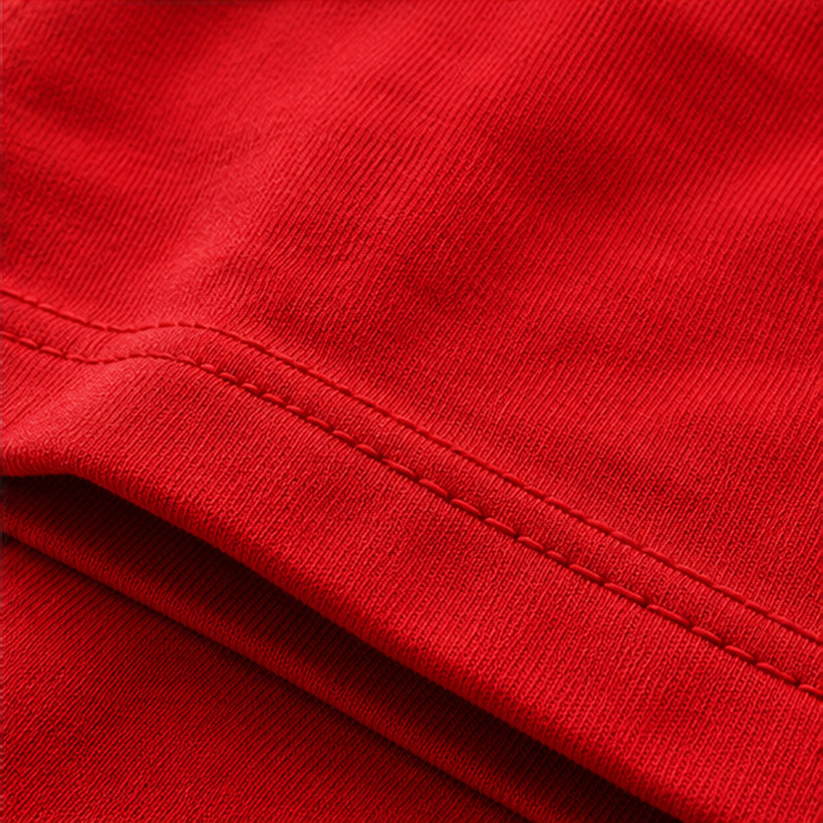 5X MONOGRAM FITTED TEE — RED