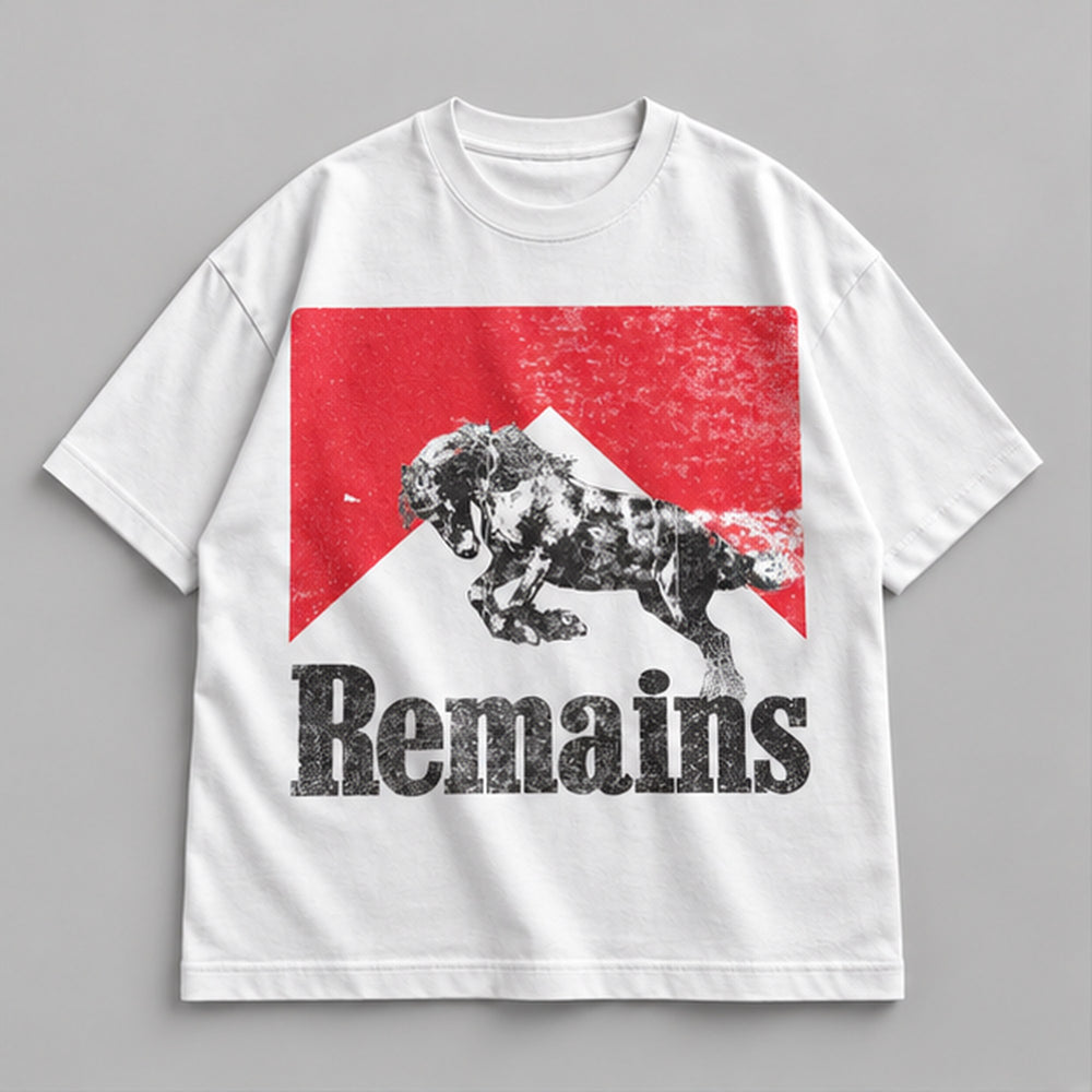 NON-SMOKER OVERSIZED TEE — WHITE