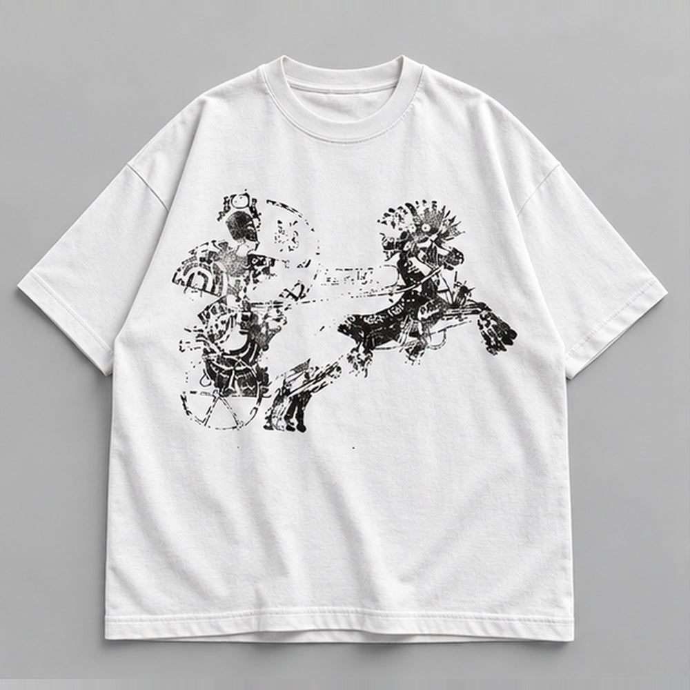 I AM A PHAROH OVERSIZED TEE — WHITE