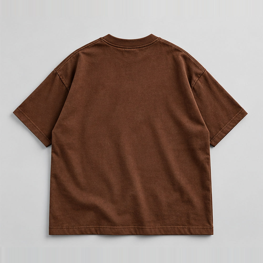 MADMAX OVERSIZED TEE — BROWN