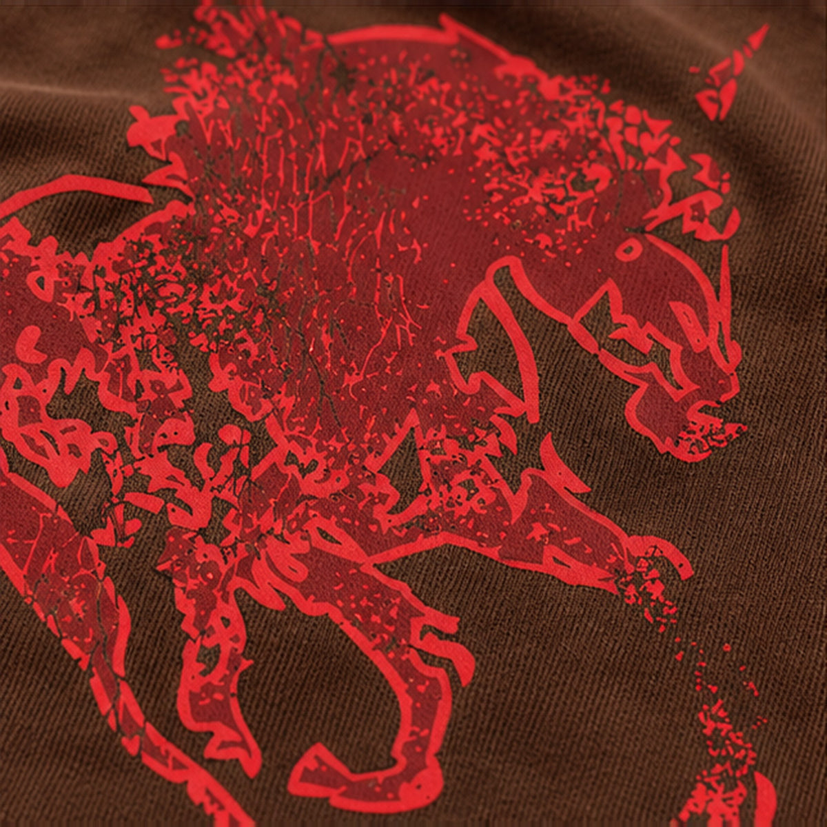 MADMAX OVERSIZED TEE — BROWN