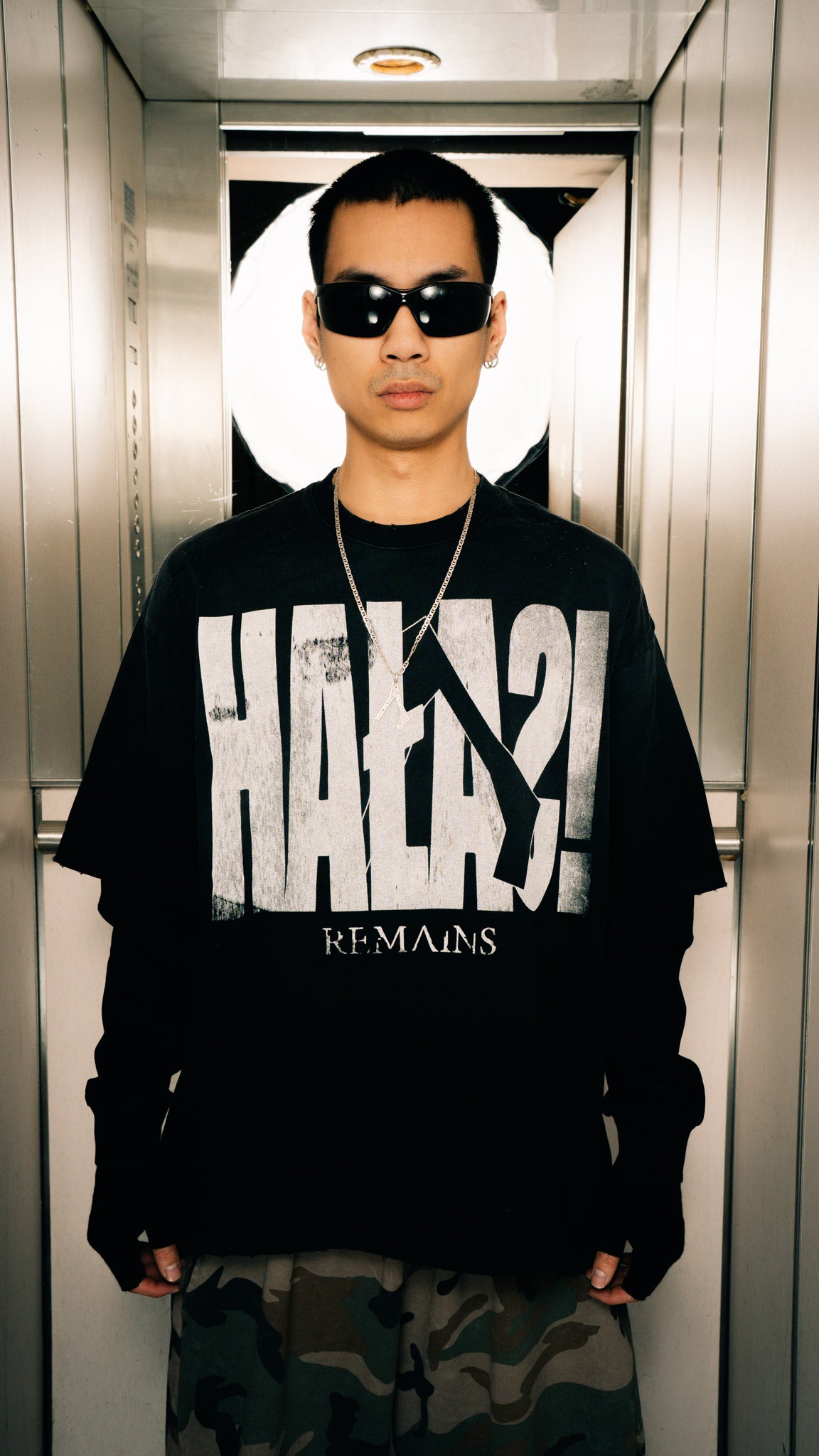R-0H Remains 4 Hałas – acid washed double long sleeve