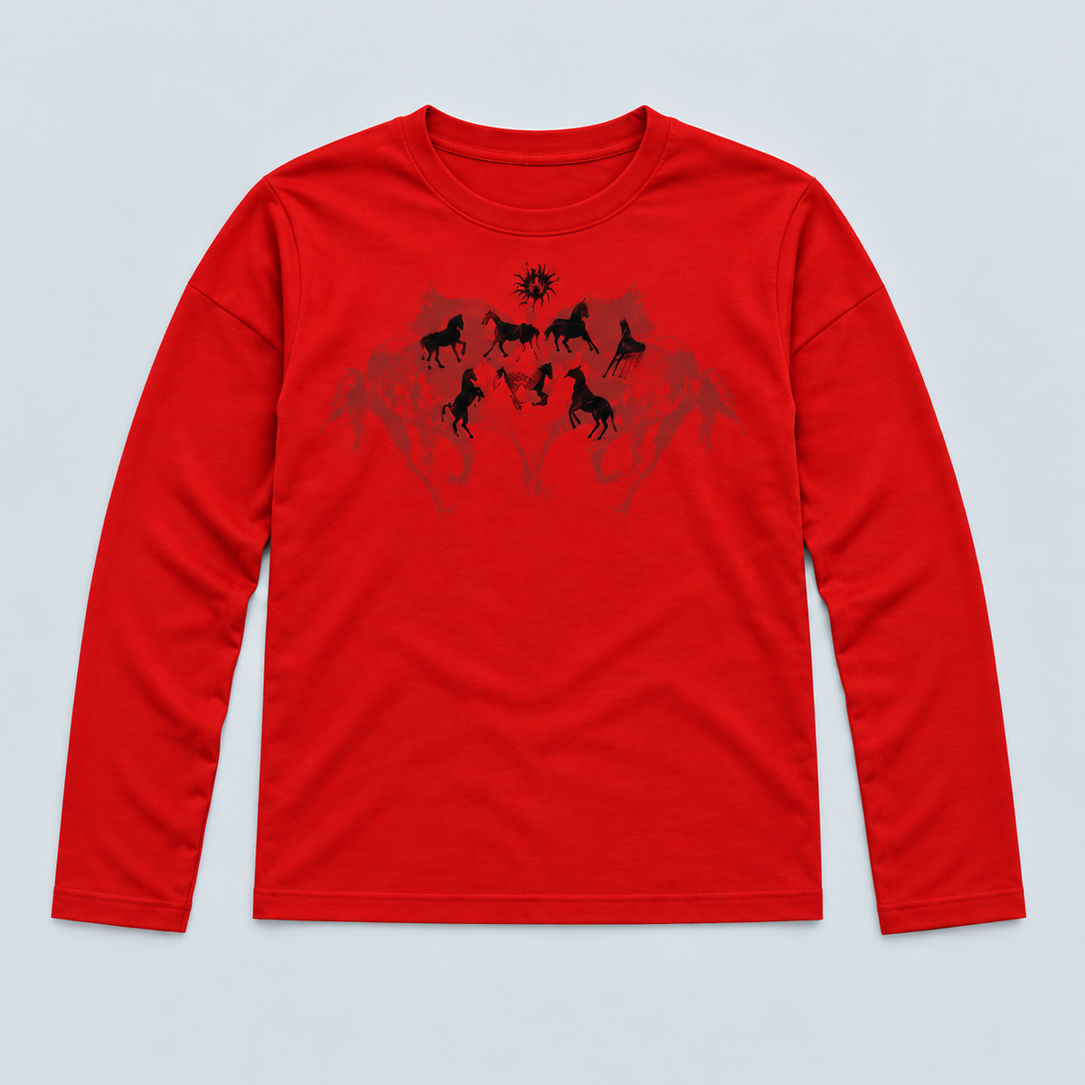 HERD FITTED LONG SLEEVE — RED