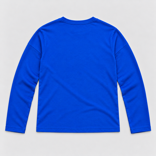 BLUE STANG FITTED LONG SLEEVE — BLUE