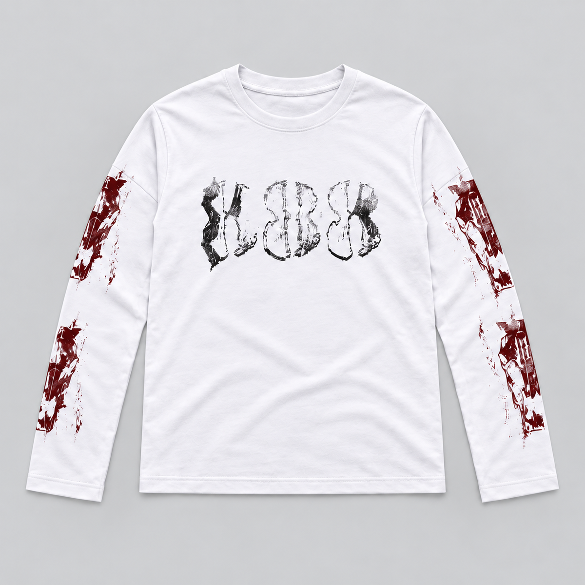MARK8 FITTED LONG SLEEVE — WHITE